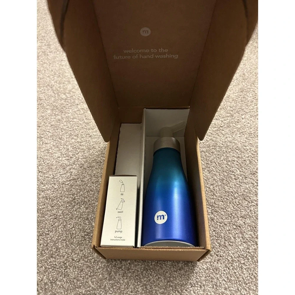 Method Hand Soap‎ Bottle Unisex OS Blue NEW Reusable Aluminum Pump Kit